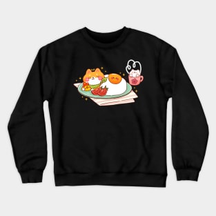 Shiba Inu Sunny Side Up Crewneck Sweatshirt